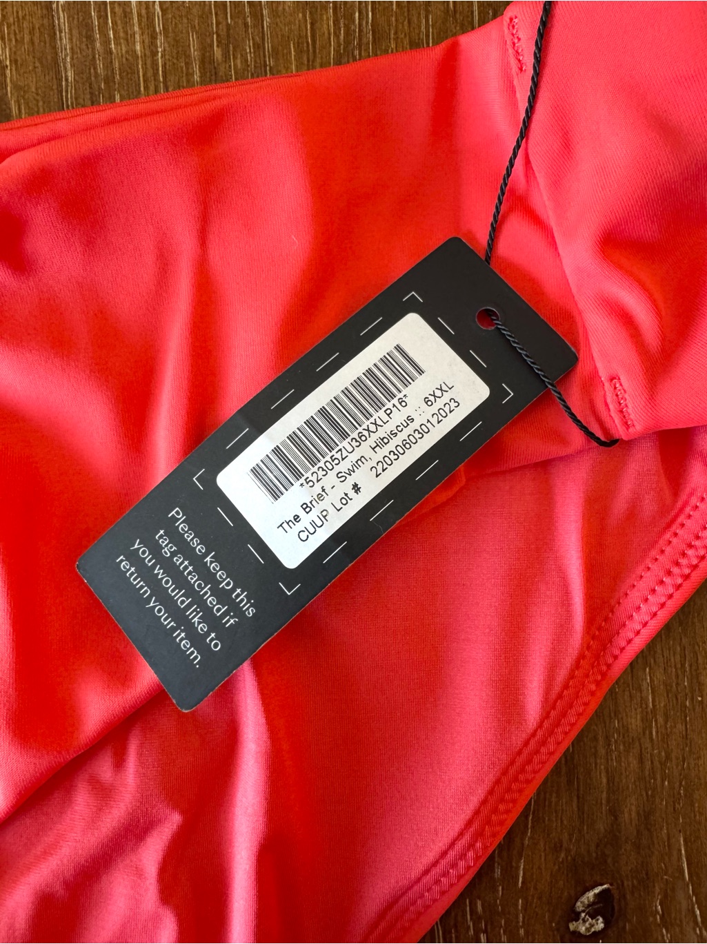 Nwt Cuup Orange / Coral Classic Swim Bottoms Xxl — image 3 of 8